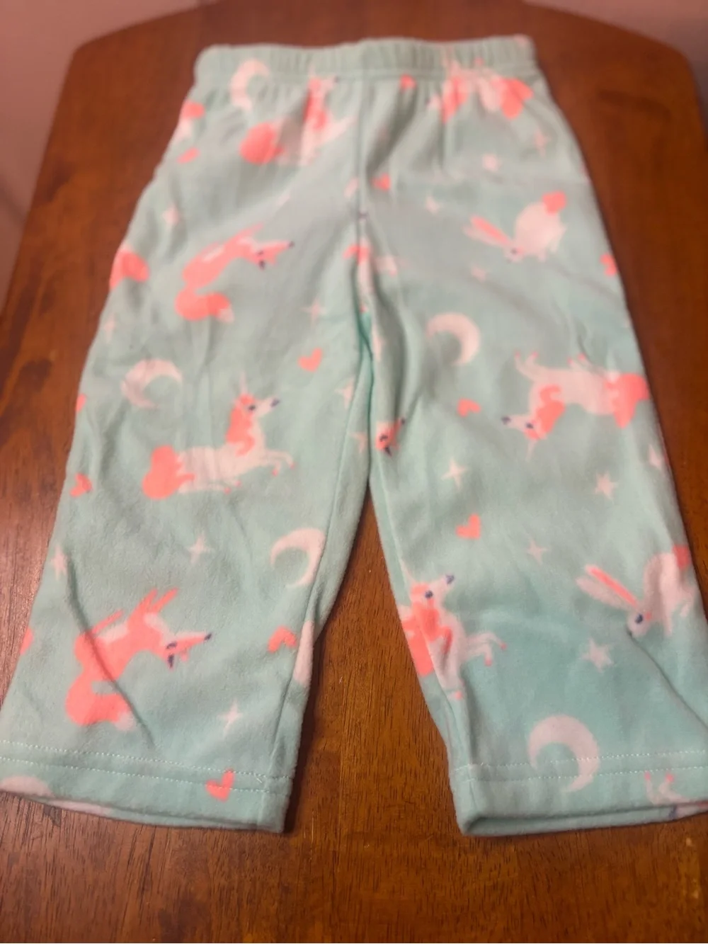 Cat & Jack Red Top with Mint Unicorn Print Pajama Set
